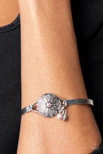 Load image into Gallery viewer, Fleur de Prairie - Pink and Silver Bracelet- Paparazzi Accessories