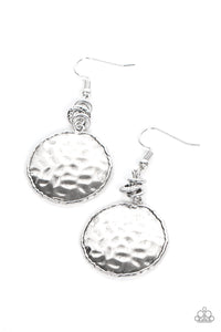 Prehistoric Perfection - Silver Earrings- Paparazzi Accessories