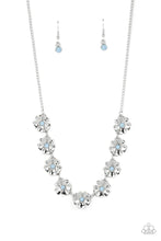 Load image into Gallery viewer, Petunia Palace - Blue and Silver Necklace- Paparazzi Accessories