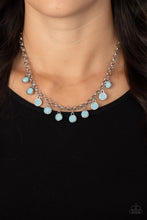 Load image into Gallery viewer, Moonbeam Magic - Blue and Silver Necklace- Paparazzi Accessories