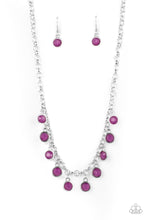 Load image into Gallery viewer, Moonbeam Magic - Purple and Silver Necklace- Paparazzi Accessories