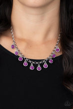 Load image into Gallery viewer, Moonbeam Magic - Purple and Silver Necklace- Paparazzi Accessories