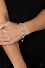 Load image into Gallery viewer, Twinkling Trajectory - Green and Silver Bracelet- Paparazzi Accessories