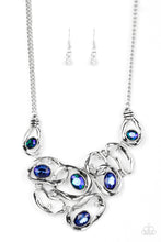 Load image into Gallery viewer, Warp Speed - Blue and Silver Necklace- Paparazzi Accessories