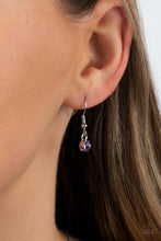Load image into Gallery viewer, Botanical Ballad - Purple and Silver Necklace- Paparazzi Accessories