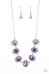 Unleash Your Sparkle - Purple and Silver Necklace- Paparazzi Accessories