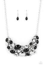 Load image into Gallery viewer, Contemporary Calamity - Black and Silver Necklace- Paparazzi Accessories