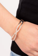 Load image into Gallery viewer, Woven in Wealth - White and Gold Bracelet- Paparazzi Accessories