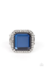 Load image into Gallery viewer, Slow Burn - Blue and Silver Ring- Paparazzi Accessories