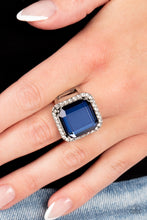 Load image into Gallery viewer, Slow Burn - Blue and Silver Ring- Paparazzi Accessories