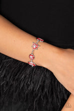 Load image into Gallery viewer, Speckled Shimmer - Red and Silver Bracelet- Paparazzi Accessories