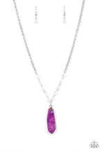 Load image into Gallery viewer, Magical Remedy - Purple and Silver Necklace- Paparazzi Accessories