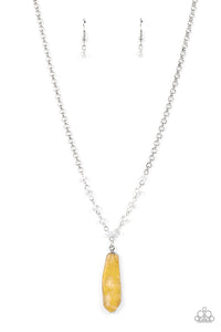 Magical Remedy - Yellow and Silver Necklace- Paparazzi Accessories