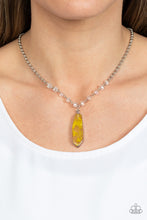 Load image into Gallery viewer, Magical Remedy - Yellow and Silver Necklace- Paparazzi Accessories