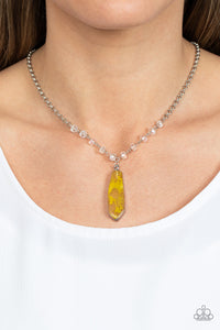 Magical Remedy - Yellow and Silver Necklace- Paparazzi Accessories