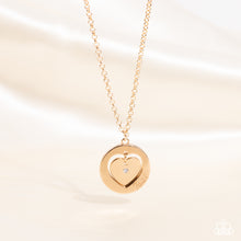 Load image into Gallery viewer, Heart Full of Faith - White and Gold Necklace- Paparazzi Accessories