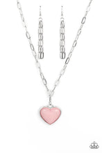 Load image into Gallery viewer, Everlasting Endearment - Pink and Silver Necklace- Paparazzi Accessories