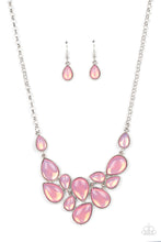 Load image into Gallery viewer, Keeps GLOWING and GLOWING - Pink and Silver Necklace- Paparazzi Accessories