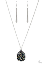Load image into Gallery viewer, Shimmering Seafloors - Black and Silver Necklace- Paparazzi Accessories