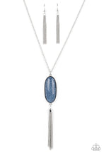 Load image into Gallery viewer, Southern Stroll - Blue and Silver Necklace- Paparazzi Accessories