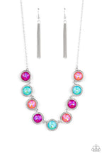 Load image into Gallery viewer, Queen of the Cosmos - Multicolored Silver Necklace- Paparazzi Accessories