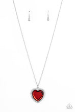 Load image into Gallery viewer, Prismatically Twitterpated - Red and Silver Necklace- Paparazzi Accessories