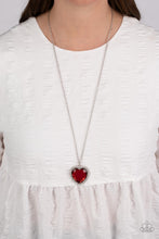 Load image into Gallery viewer, Prismatically Twitterpated - Red and Silver Necklace- Paparazzi Accessories