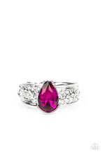 Load image into Gallery viewer, Dive into Oblivion - Pink and Silver Ring- Paparazzi Accessories