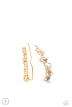Load image into Gallery viewer, Stay Magical - Multicolored Gold Earrings- Paparazzi Accessories