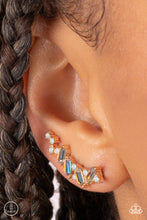 Load image into Gallery viewer, Stay Magical - Multicolored Gold Earrings- Paparazzi Accessories