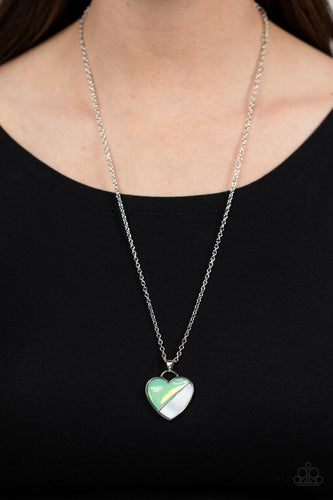 Nautical Romance - Green and Silver Necklace- Paparazzi Accessories