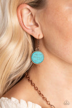 Load image into Gallery viewer, Santa Fe Flats - Blue and Copper Necklace- Paparazzi Accessories