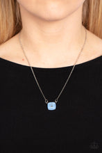 Load image into Gallery viewer, Coral Coasts - Blue and Silver Necklace- Paparazzi Accessories