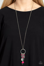 Load image into Gallery viewer, Totally Trolling - Pink and Silver Necklace- Paparazzi Accessories