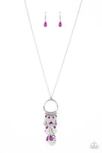 Load image into Gallery viewer, Totally Trolling - Purple and Silver Necklace- Paparazzi Accessories