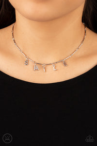 Say My Name - Silver Necklace- Paparazzi Accessories