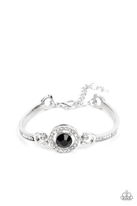 Focused and Fabulous - Black and Silver Bracelet- Paparazzi Accessories