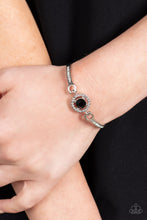 Load image into Gallery viewer, Focused and Fabulous - Black and Silver Bracelet- Paparazzi Accessories