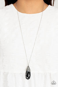 Dibs on the Dazzle - Silver Necklace- Paparazzi Accessories