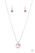 Load image into Gallery viewer, Smitten with Style - Pink and Silver Necklace- Paparazzi Accessories