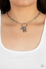Load image into Gallery viewer, Inspired Songbird - Blue and Silver Necklace- Paparazzi Accessories