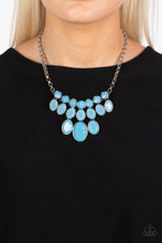 Load image into Gallery viewer, Delectable Daydream - Blue and Silver Necklace- Paparazzi Accessories