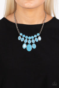 Delectable Daydream - Blue and Silver Necklace- Paparazzi Accessories