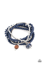Load image into Gallery viewer, Epic Escapade - Blue and Silver Bracelet- Paparazzi Accessories