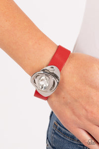 Pasadena Prairies - White and Red Wrap- Paparazzi Accessories