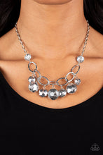 Load image into Gallery viewer, Rhinestone River - Silver Necklace- Paparazzi Accessories