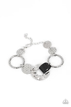 Load image into Gallery viewer, Desert Scraps - Black and Silver Bracelet- Paparazzi Accessories