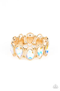 The Sparkle Society - Multicolored Gold Bracelet- Paparazzi Accessories