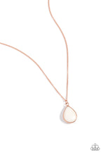 Load image into Gallery viewer, Sparkling Stones - White and Copper Necklace- Paparazzi Accessories