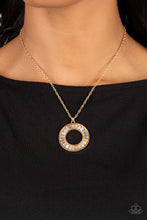 Load image into Gallery viewer, Clique Couture -Multicolored Gold Necklace- Paparazzi Accessories
